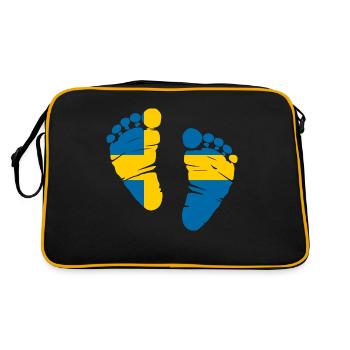 Sweden Stockholm Gift Home - Retro Bag - black/gold - Back