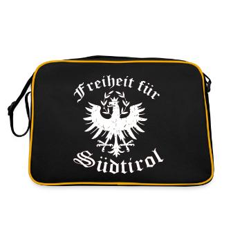 Südtirol - Retro Tasche - Schwarz/Gold - Hinten