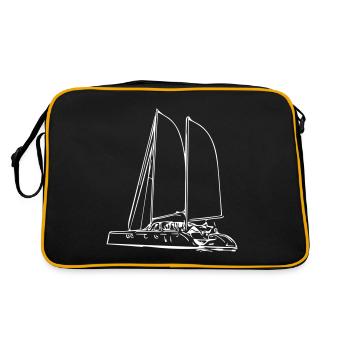 Sail yacht - Retro Bag - black/gold - Back