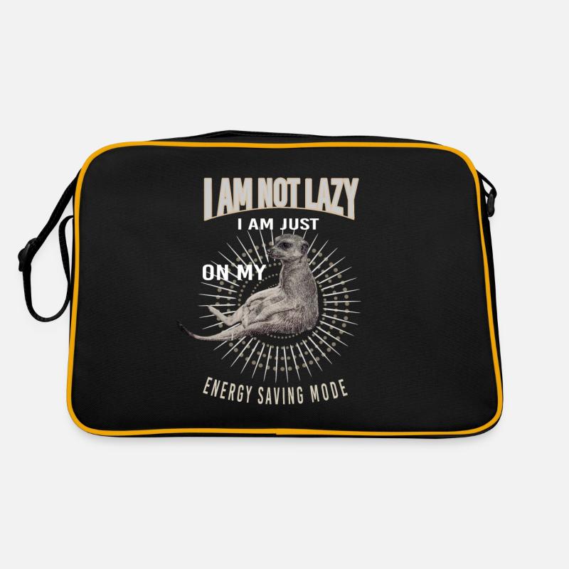 Suricate - I am not lazy... energy saving modus Sac Retro