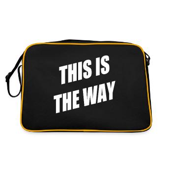 Ceci est le chemin - Sac Retro - noir/or - Dos