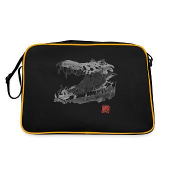 crocodile - Sac Retro - noir/or - Dos