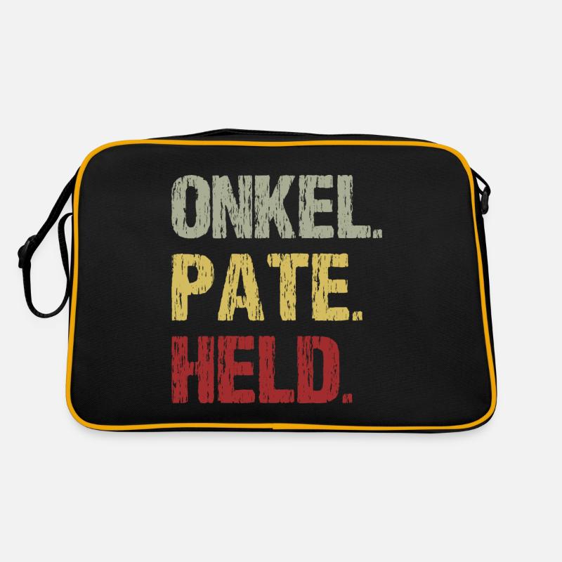 Onkel Pate Held Patenonkel Neffe Nichte Geschenk Retro Tasche