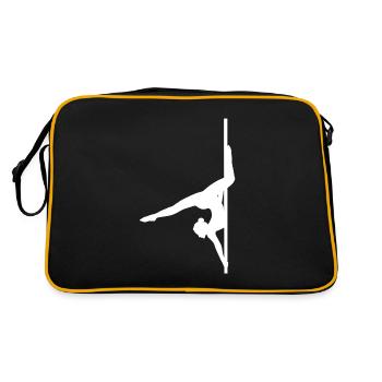 Pole dance figure forme papillon - Sac Retro - noir/or - Dos