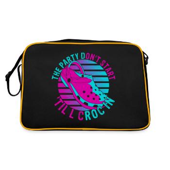 Idée cadeau Comfort Love for Crocs sabots chaussures - Sac Retro - noir/or - Dos