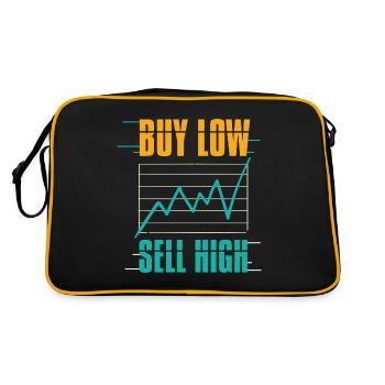 Stock Market Trading Stock Trading Traders - Retro Bag - black/gold - Back