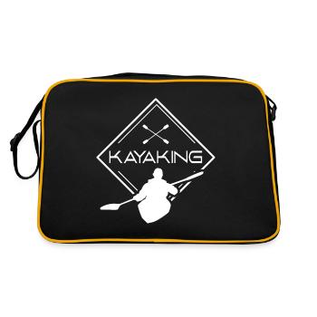 Kayak Kajakfahrer Kajakfahren Kajak Kayaking - Sac Retro - noir/or - Dos