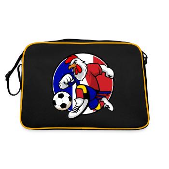 France Coq football fan - Sac Retro - noir/or - Dos