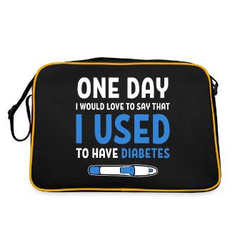 Diabetiker Insulin - Retro Bag - black/gold - Back
