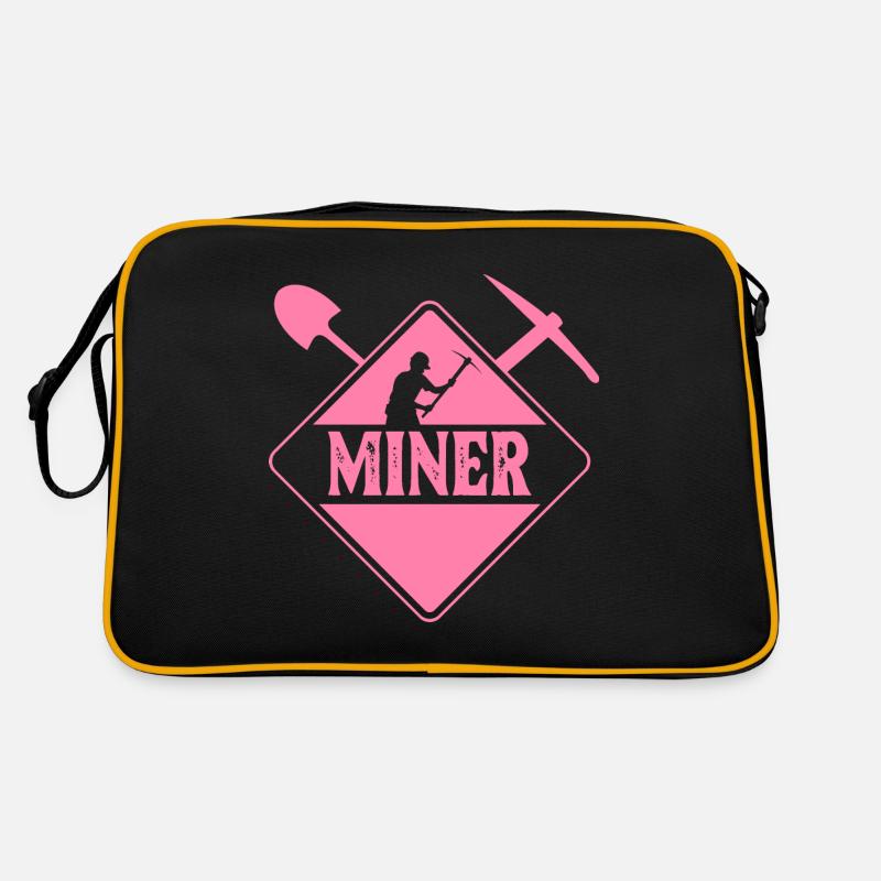 Miners Mining Mining Miner Mine Retro Bag