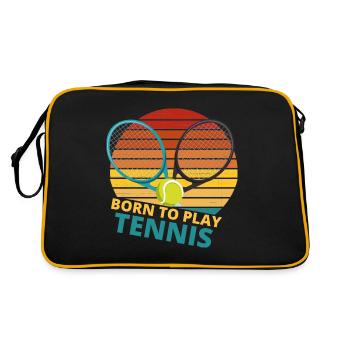 tennis / Tennis / Tennis / Tennis / Tennis jouer - Sac Retro - noir/or - Dos