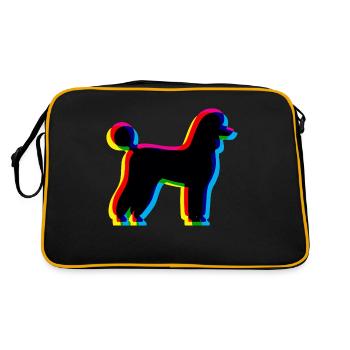 CMYK Poodle - Retro Bag - black/gold - Back