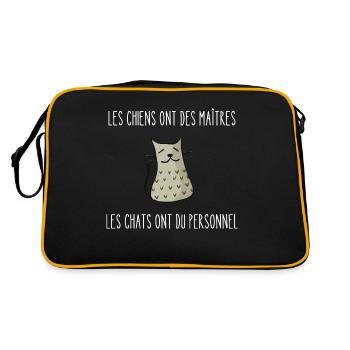 les chiens ont des maîtres - Sac Retro - noir/or - Dos