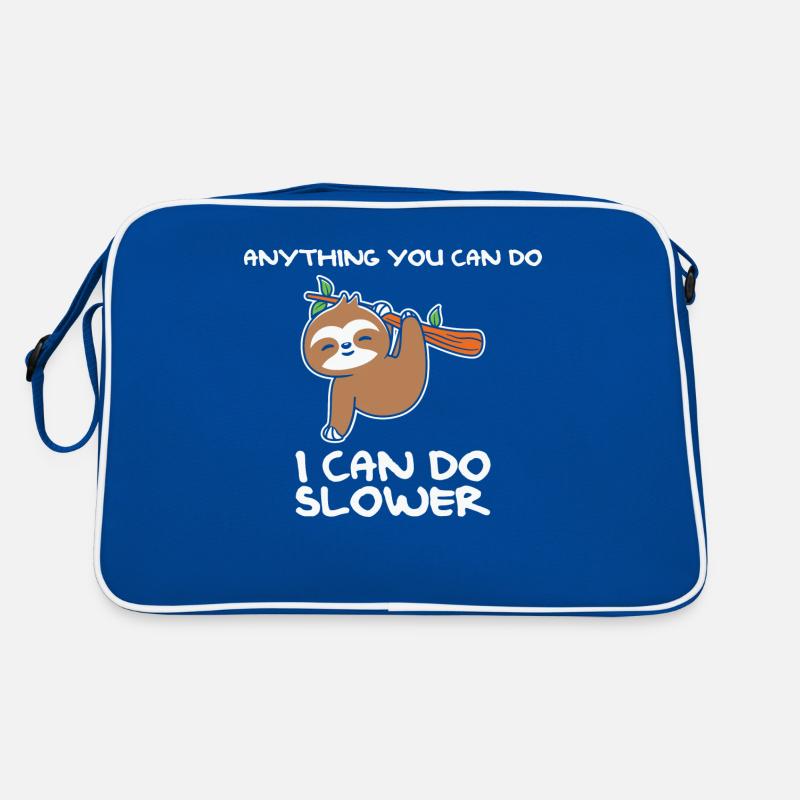 Alles, was Du kannst, kann ich noch viel langsamer Retro Tasche