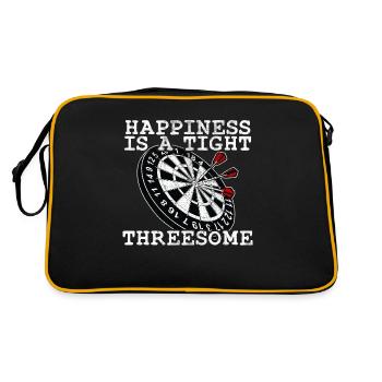 Happiness is a Tight Threesome Spirity Darts - Retro Bag - black/gold - Back