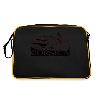 Corsica - Retro Bag - black/gold - Back