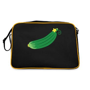 Cucumber - Retro Bag - black/gold - Back