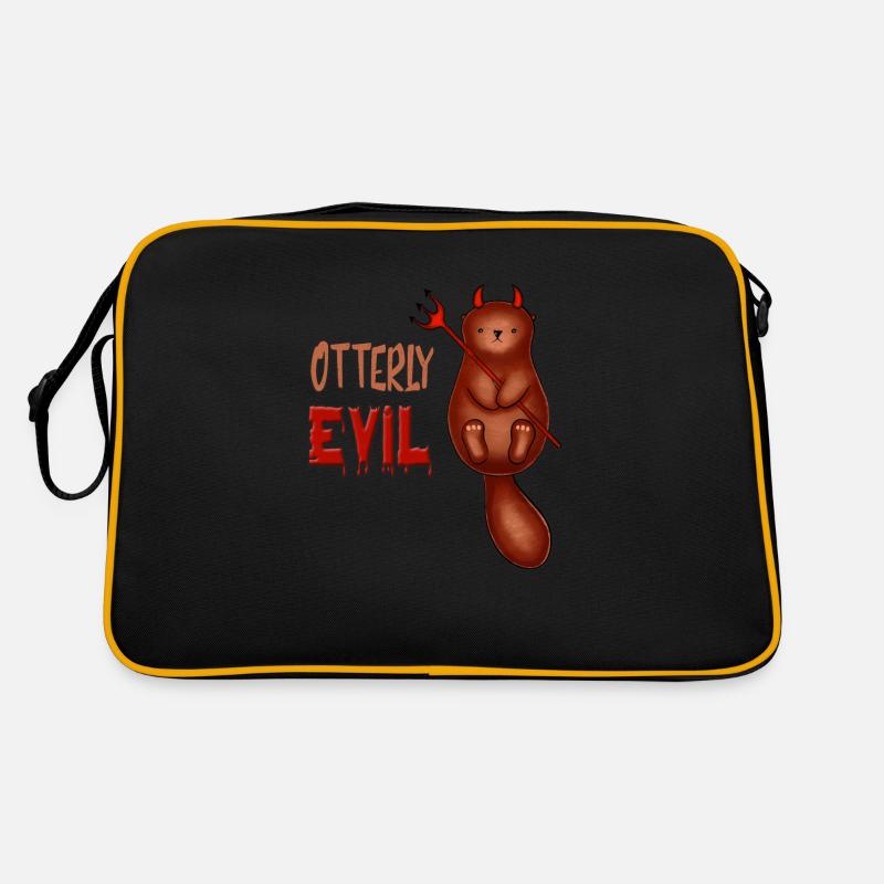 Otterly Evil Otter Pun Retro Tasche