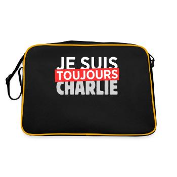 Je Suis Toujours Charlie Rouge - Sac Retro - noir/or - Dos