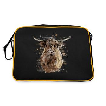 2021 01 04 tshirt highlander écossais 01 - Sac Retro - noir/or - Dos