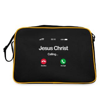 Jésus appelle - Acceptez Jésus dans votre vie - Sac Retro - noir/or - Dos