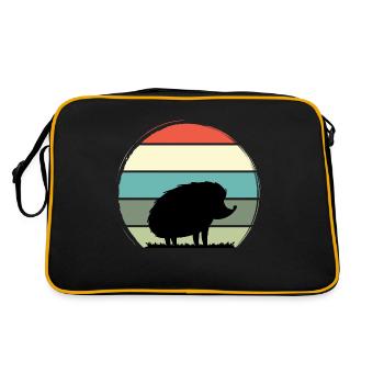 hedgehog - Retro Bag - black/gold - Back