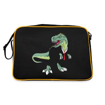 T-Rex Dinosaur Trex Dino Suit - Retro Bag - black/gold - Back