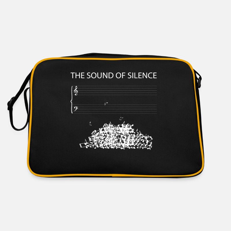 Drôle de note concevoir le son du silence - Sac Retro - noir/or