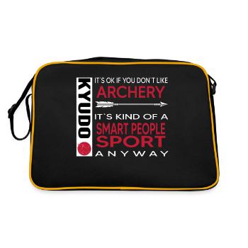kyudo archer japonais kanji kyudomeister - Sac Retro - noir/or - Dos