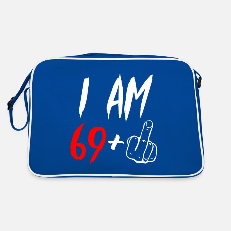 70. Geburtstag Mittelfinger Retro Tasche