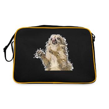 Chihuahua - Retro Tasche - Schwarz/Gold - Hinten