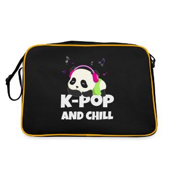 K-POP and chill. Black #2 - Retro Bag - black/gold - Back