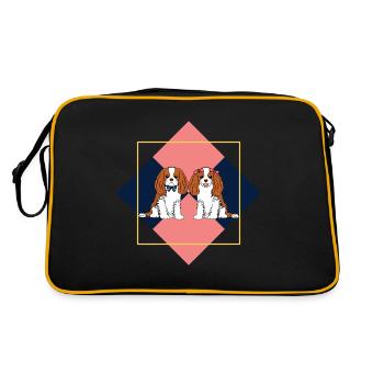 Treillis Cavalier Roi Charles Épagneul - Sac Retro - noir/or - Dos