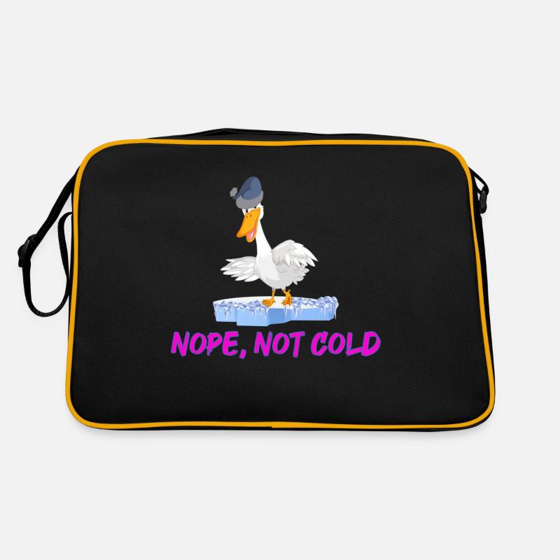 winter bathing ice bathing nope, not cold winter bathing Retro Bag