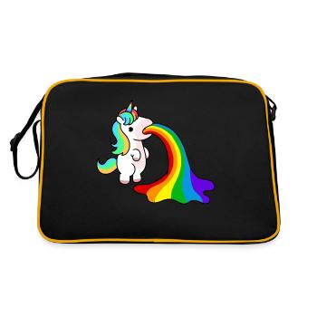 Licorne de vomi - Sac Retro - noir/or - Dos
