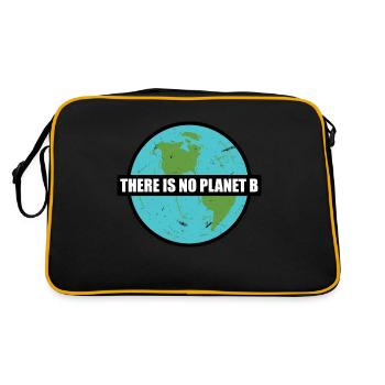 there is no planet b - Sac Retro - noir/or - Dos