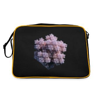Fractales blanches - Sac Retro - noir/or - Dos