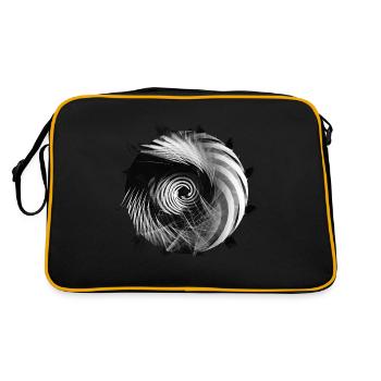 Abstract Black Hole - Retro Bag - black/gold - Back