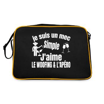woofing et apéro - Sac Retro - noir/or - Dos