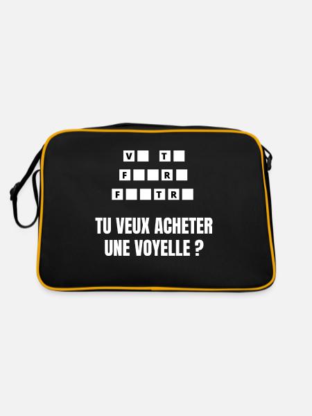 va te faire - Sac Retro - noir/or - Dos