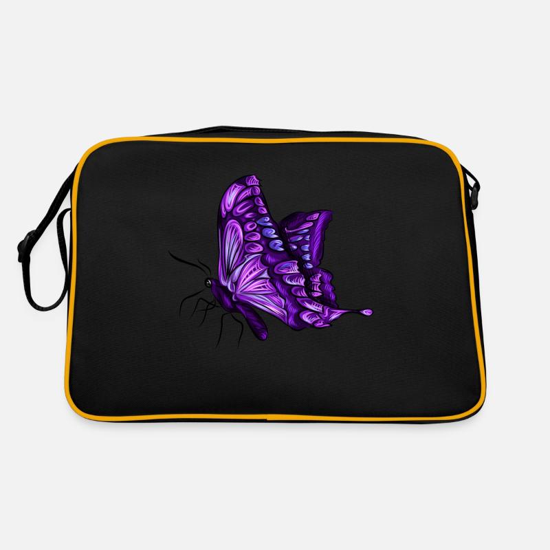 Butterfly Butterfly Violet Purple Gift Retro Bag