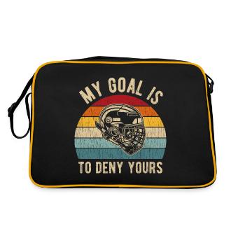 Hockey gardien de but gardien de but gardien de but disant - Sac Retro - noir/or - Dos