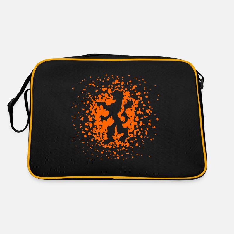 lion pays bas orange Sac Retro
