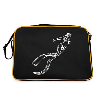Apnée plongeuse en apesanteur - Sac Retro - noir/or - Dos