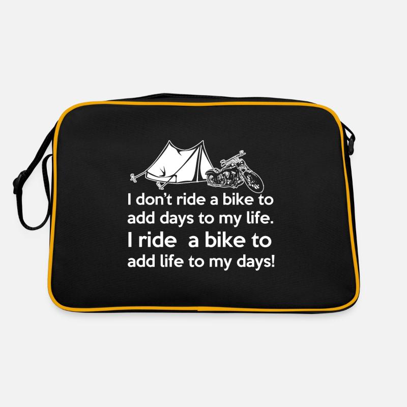 I ride a bike Retro Bag