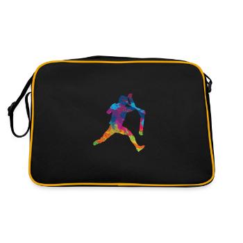 Scooter kick scooter stunts skatepark gift idea - Retro Bag - black/gold - Back