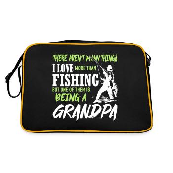 Pêche grand-père - Sac Retro - noir/or - Dos