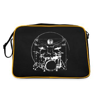 Batteur Drum Drum Drum Drum - Sac Retro - noir/or - Dos