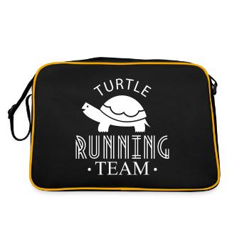 Turtle Running Team Runner Jogging Running Jogger - Retro Bag - black/gold - Back
