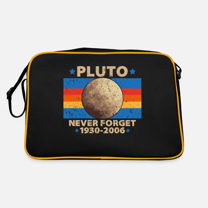 Pluto never forget Geschenk Retro Vintage Old Retro Tasche